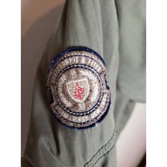 Abercrombie & Fitch 3-in-1 Olive Utility Parka Jacket Sherpa Lined Fur Hood Coat - Picture 9 of 12